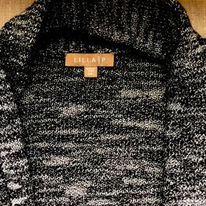 Lilla P size xs jacket black with silver stitching